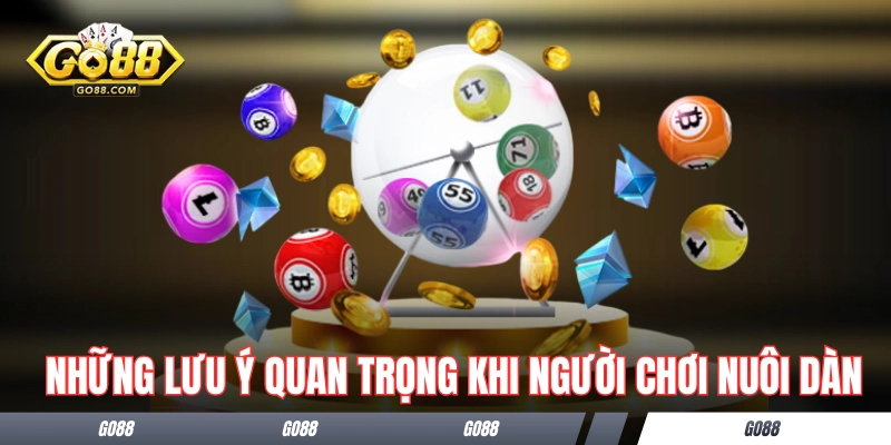 Những lưu ý quan trọng khi người chơi nuôi dàn